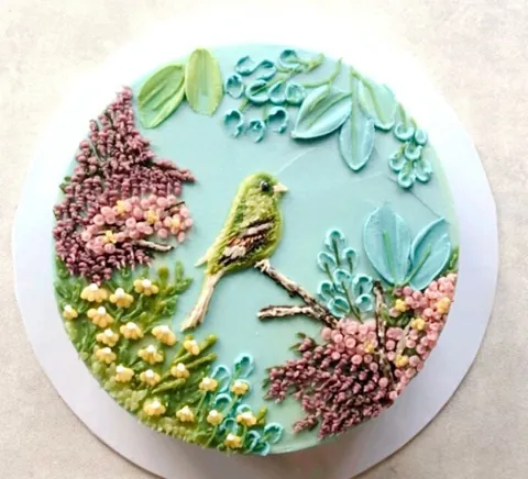 Green Finch, a Fig & Owl cake