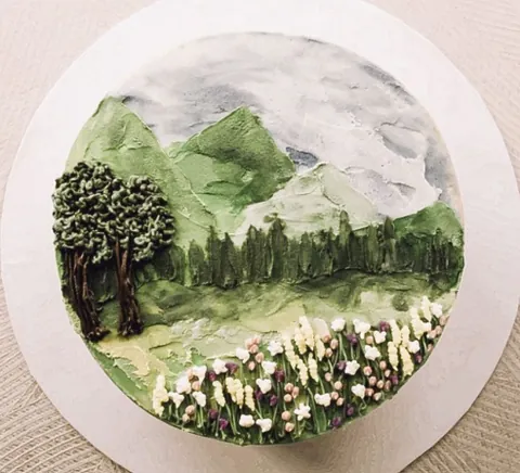Mountain Side, a Fig & Owl cake