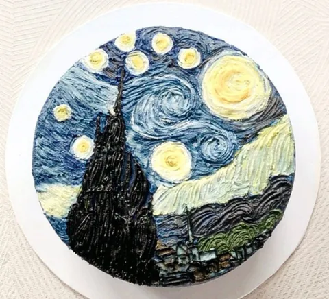 Starry night, a Fig & Owl cake