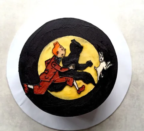 Tintin, a Fig & Owl cake