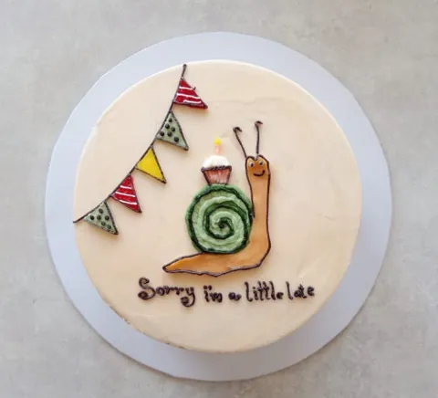 Belated Birthday, a Fig & Owl cake