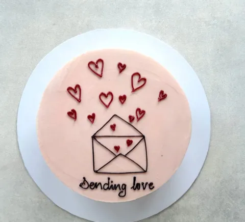 Sending Love, a Fig & Owl cake