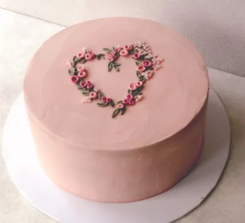 Embroidered Heart, a Fig & Owl cake