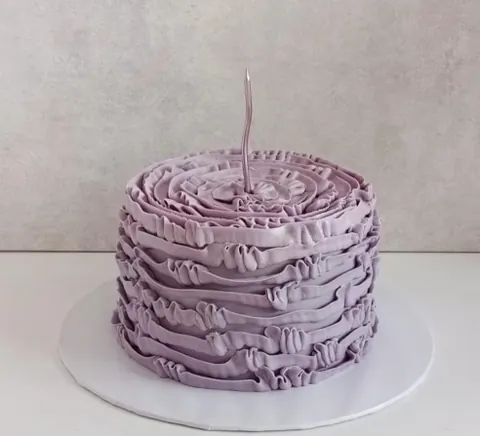 Lavender swirls, a Fig & Owl cake
