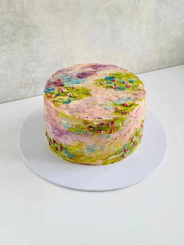 A Fig & Owl buttercream cake