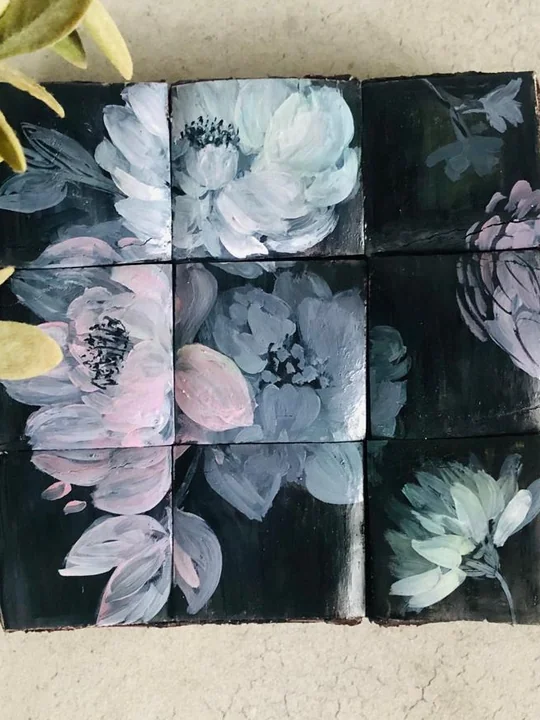 A box of hand-painted shortbread truffles
