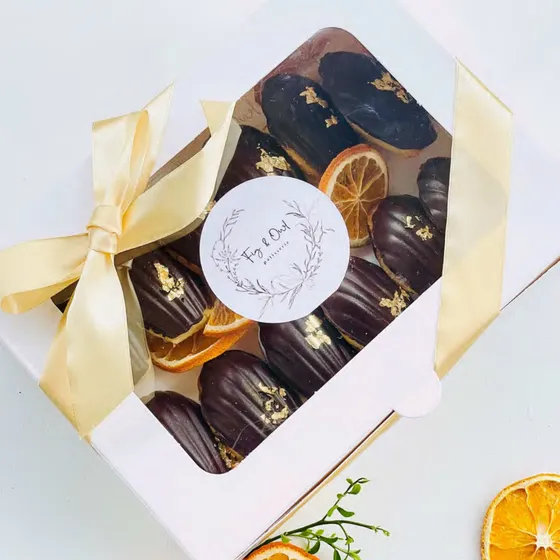 Chocolate Orange Madeleines by Fig & Owl